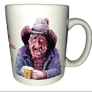 Rare Gene Zesch Mug 1983 " I spent Most Of My Money On Beer And Women, Humor Mug